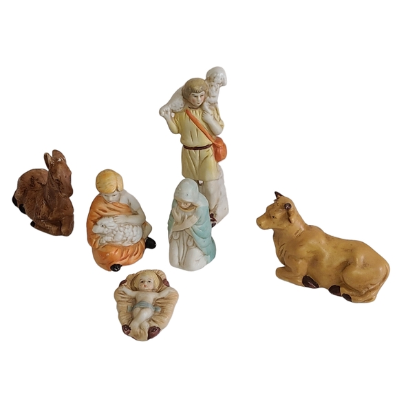Vintage Holiday Vintage Ceramic Nativity Figurines Poshmark